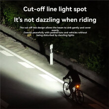Bicycle Light Lifting Headlight High Brightness Mountain Road Bike Night Riding Light Illumination White