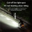 Bicycle Light Lifting Headlight High Brightness Mountain Road Bike Night Riding Light Illumination White 4