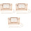 3Stk Goldfarbene Clutch Mit Metallkorb Einzigartigem Design 3