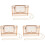 3Stk Goldfarbene Clutch Mit Metallkorb Einzigartigem Design 2