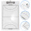 2Stk Coaching Board Weiß PVC Dry Erase Doppelseitig 10
