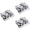 3Sets Stabiler Manikürebecher Für Flüssigkeiten Silber 5