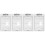 4Stk Board Weißem PVC Für Handball Training 4