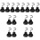 8Paare Kompakte Spanische Holz Kastagnetten Percussion Instrumente 8