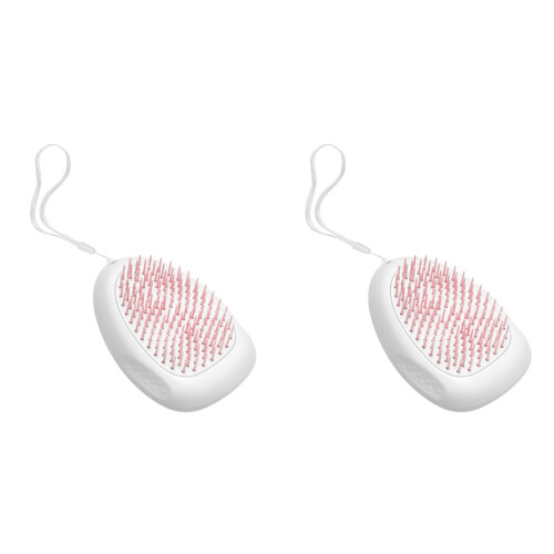 2Stk Pflegekamm Rosa Mit Massagefunktion Für Und 1