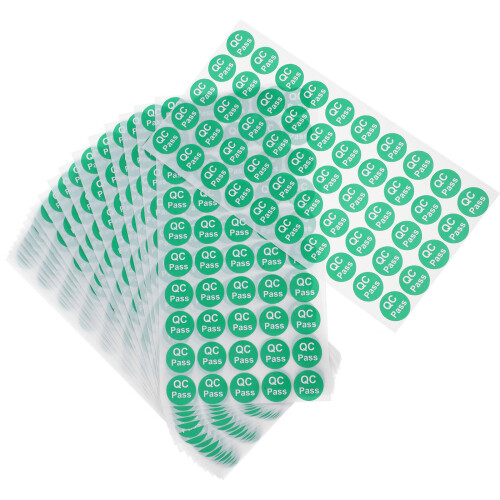 2000Stk Grüne Qc Passed Aufkleber Für Versand Und