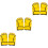 3Paare Boxhandschuhe Trainingsschutz Gelb PU- Sparring 7