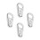 4Stk Bremskabelhalter Aluminium Motorradgriff Clip Silber 6
