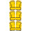 3Paare Boxhandschuhe Trainingsschutz Gelb PU- Sparring 10