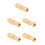5Stk Foosball Holzgriffe Ergonomisch Langlebig Rutschfest Hellgelb 8