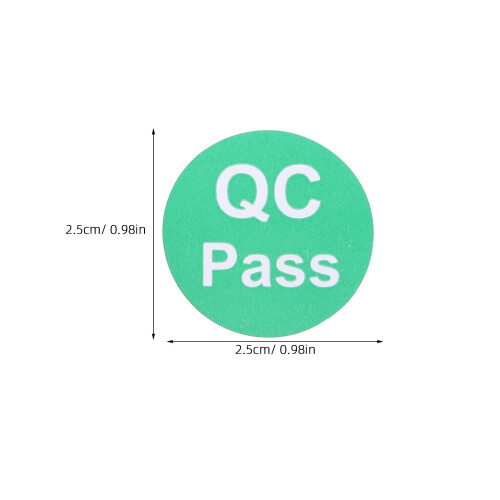 2000Stk Grüne Qc Passed Aufkleber Für Versand Und 1