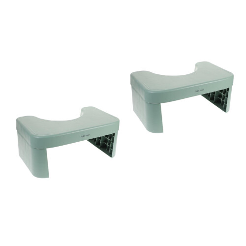 2Stk Plastikhocker Toilettenfußstütze Kinder Badezimmer Tritthocker 2