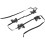 5Stk Schwarze -Handkette Gothic Armkette Mit - 2