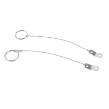 4Stk Silberne Boots Pins Aus Mit Sicherungsleine Für Marine