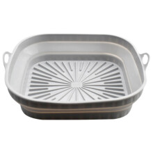 3Pcs Dark Grey Silicone Air Fryer Liner Pads Reusable Non Stick Mats