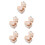5Pcs Portable Khaki Denture Holder with Mirror Retainer Case 8