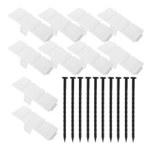 10 Pièces Bordures De Paysagement En Plastique Pour Jardin