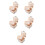 5Pcs Portable Khaki Denture Holder with Mirror Retainer Case 4