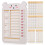 3Stk PP Wochenplaner Beige Mit Und Täglichem Zieltracker 3