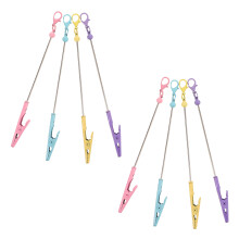 8Pièces Pinces Métal Multi Usage Pour Notes Et Cartes