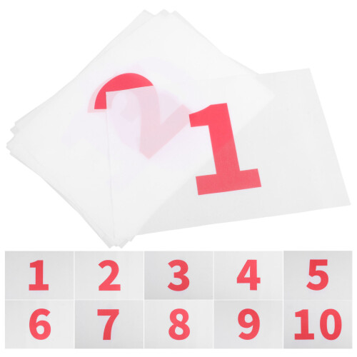 20Pièces Dossards Réutilisables Sport Avec Fixation Rapide En Tissu 1
