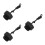 3Pièces Capuchon Valve En Aluminium Noir 5