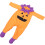 3Stk Halloween Langarm Orange Für Baby 1