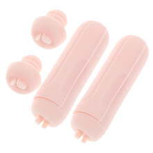 6Pièces Nail Art Silicone Rose Kit Tampons French