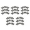250Pièces Clips De Fixation En Fer Vert Olive Pour Plaques De 3