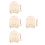 4Ensembles Plaques Bébé En Bois Beige Support Élégant 7