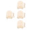 4Ensembles Plaques Bébé En Bois Beige Support Élégant 8