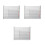 3Pièces Plaques Aluminium Argenté Affichage 5