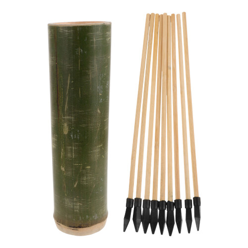 2Ensembles Flèches En Bambou Jeu D'équipe Couleurs Mélangées 1