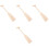 4Stk Holz Paddel Beige Für Bootfahren Robust Und 4