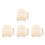 4Ensembles Plaques Bébé En Bois Beige Support Élégant 4