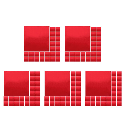 1000Pièces Aluminium Rouge 2
