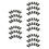 250Pièces Clips De Fixation En Fer Vert Olive Pour Plaques De 5