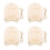 4Ensembles Plaques Bébé En Bois Beige Support Élégant 5