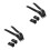 4Pièces Sangles Roller Patinage Noir PP Réglables Résistantes 5