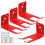 4Sets Wandhalter Rotem Eisen Und Praktisch 1
