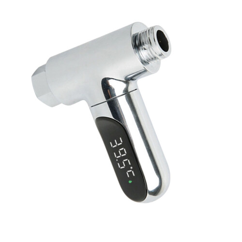3Stk Wasserdusche LED Temperaturanzeiger Silber Sicher 1