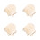 4Ensembles Plaques Bébé En Bois Beige Support Élégant 6