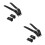 4Pièces Sangles Roller Patinage Noir PP Réglables Résistantes 9