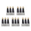 250Pièces Mini Pompons En Cuir Synthétique Noir Pour Clés 6