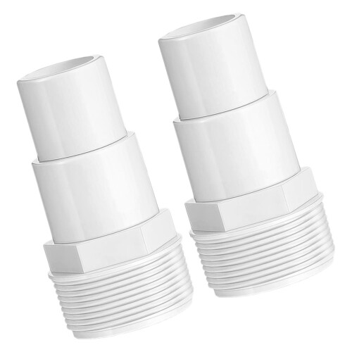6Stk Dauerhafte PP Pool Pumpenadapter Weiß Für Einfache Installation 1