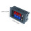 10Stk Car Voltmeter Ammeter Digital 10A Kunststoff Farbmix 10