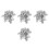 240Pièces Porte-Clés Numérotés Argent Acier Inoxydable Rond Usage DIY 3