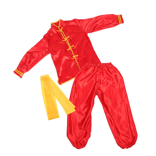 3Ensembles Costume Kung Fu Enfants En Polyester Respirant 1