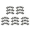 250Pièces Clips De Fixation En Fer Vert Olive Pour Plaques De 7