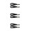 6Pièces Sangles Casque Hockey Ajustables Noires Polyester Résistantes 4